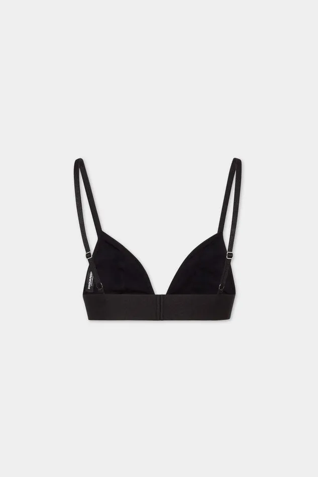 Dsquared2 Underwear Tonal Logo Triangle Bra Black 8211 Women