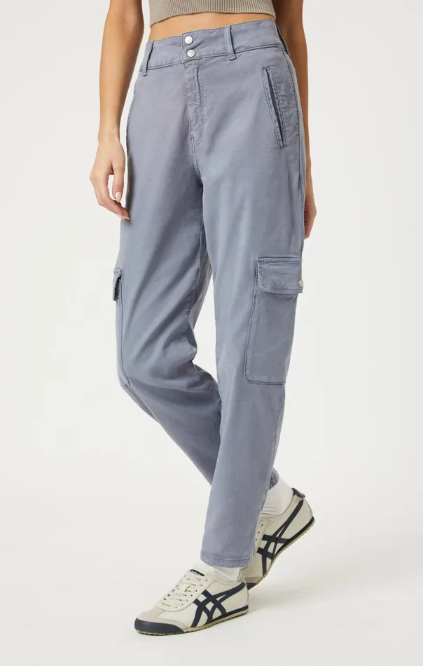 Elsie Cargo Pants In Flint Stone Luxe Twill Women Mavi Jeans Pants