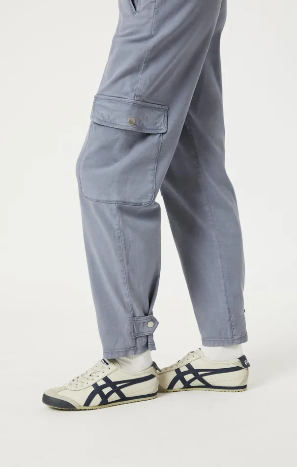 Elsie Cargo Pants In Flint Stone Luxe Twill Women Mavi Jeans Pants