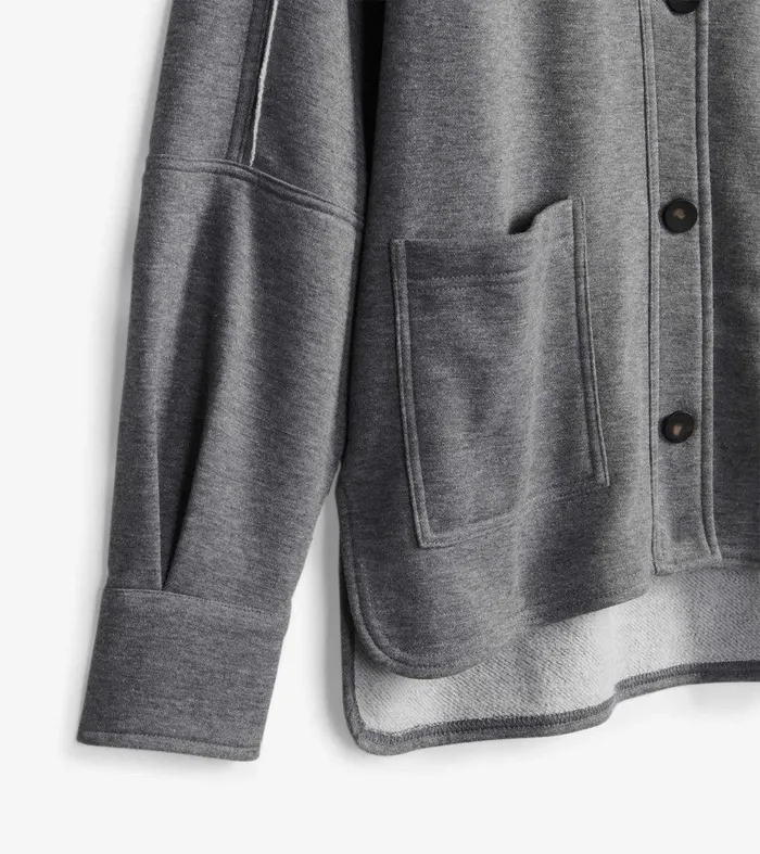 Emily Relaxed Blazer 8211 Charcoal Melange Hatley
