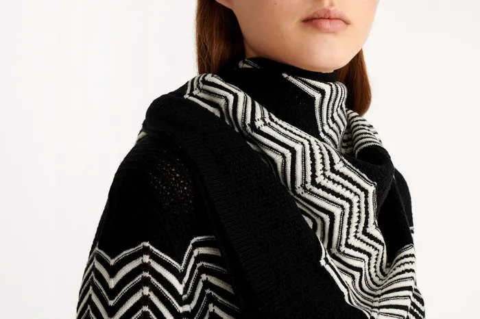 ERES Vinyl Scarf NoirIvoire Women Homewear