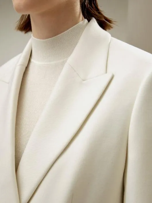 Exquisite SilkWool Blend Business Suit Jacket Women Lilysilk Knitwear