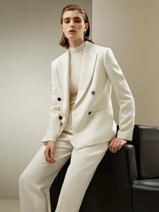 Exquisite SilkWool Blend Business Suit Jacket Women Lilysilk Knitwear
