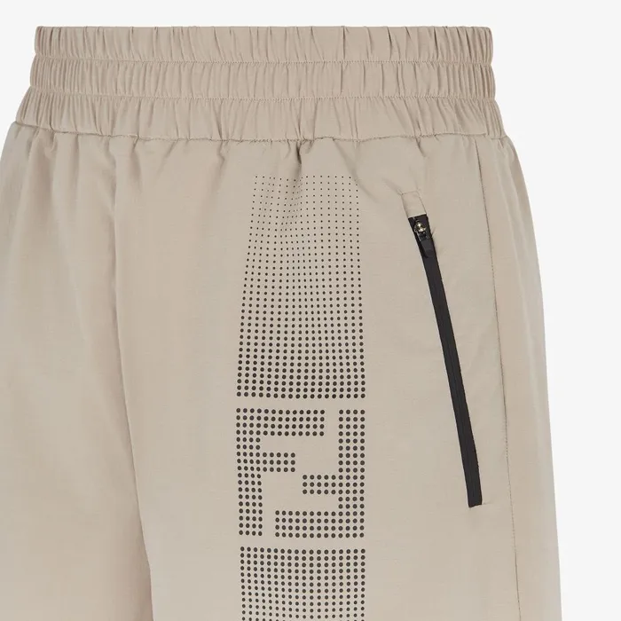 Fendi Activewear Short Pants Short Pants In Beige Tech Fabric 8211 Men