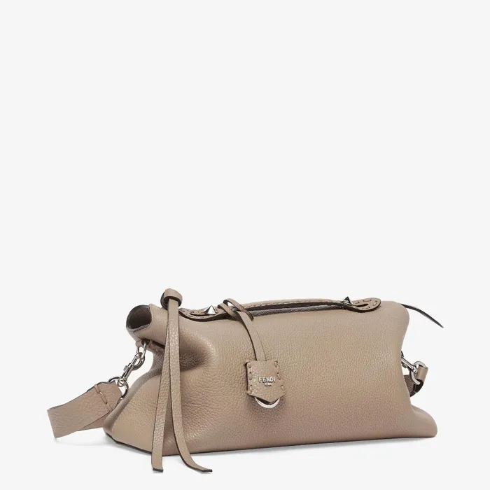 Fendi Boston Bags By The Way Selleria Large Dove Gray Selleria Bag With 200 Handsewn Topstitches 8211 Women