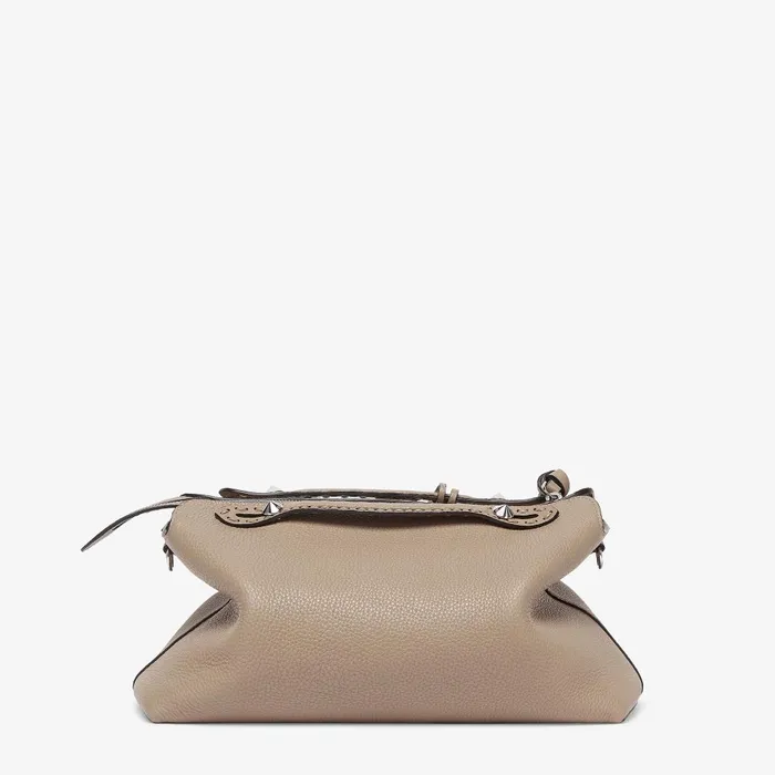 Fendi Boston Bags By The Way Selleria Large Dove Gray Selleria Bag With 200 Handsewn Topstitches 8211 Women
