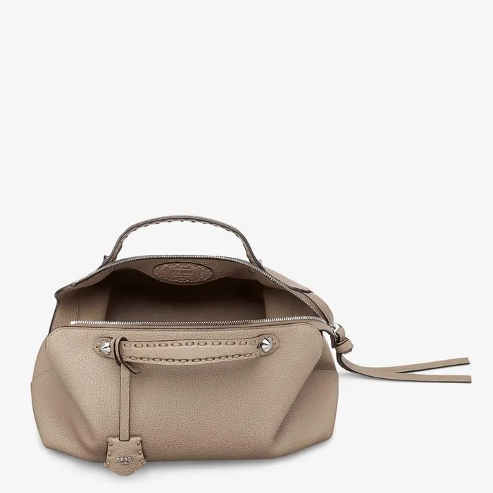 Fendi Boston Bags By The Way Selleria Large Dove Gray Selleria Bag With 200 Handsewn Topstitches 8211 Women