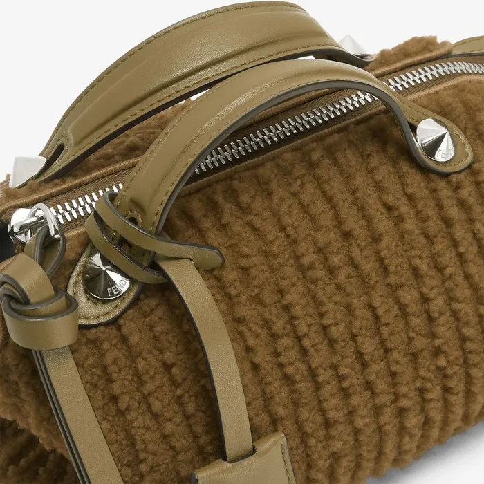 Fendi Boston Bags By The Way Soft Mini Green Sheepskin Minibag 8211 Women