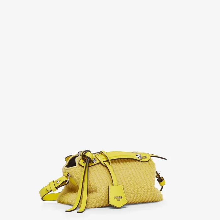 Fendi Boston Bags By The Way Soft Mini Yellow Sheepskin Minibag 8211 Women