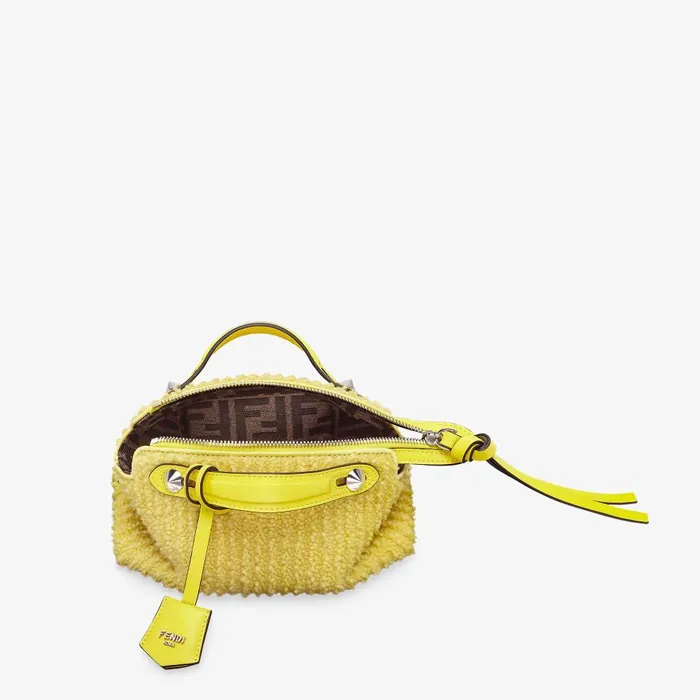 Fendi Boston Bags By The Way Soft Mini Yellow Sheepskin Minibag 8211 Women