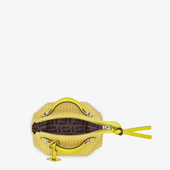 Fendi Boston Bags By The Way Soft Mini Yellow Sheepskin Minibag 8211 Women