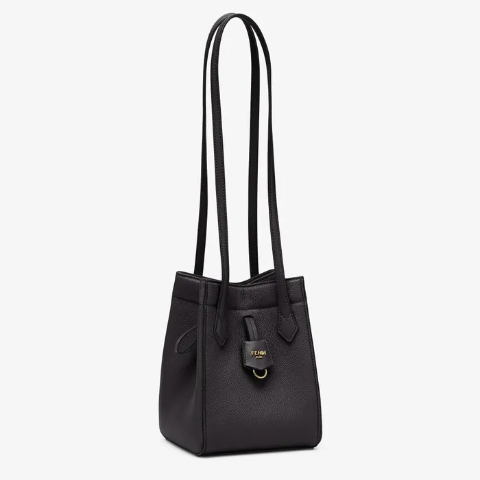 Fendi Bucket Bags Fendi Origami Mini Black Leather Mini Bag That Can Be Transformed 8211 Women