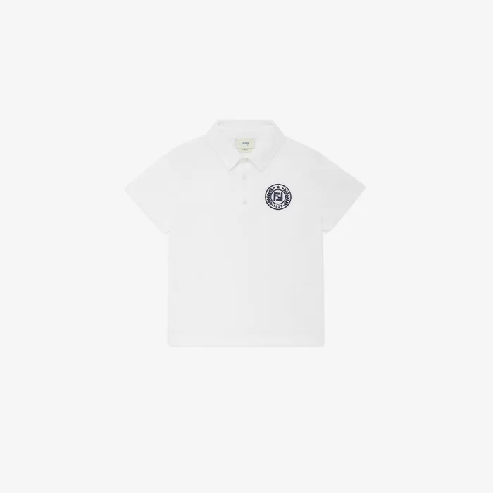 Fendi Clothing Junior Polo Shirt Junior Piqu Polo Shirt 8211 Kids