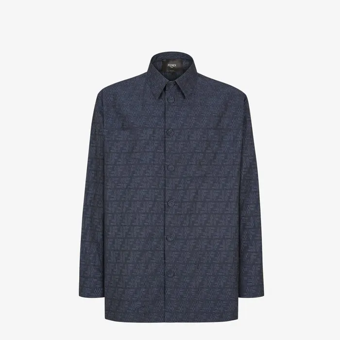 Fendi Coordinated Sets Blouson Blue FF Jacquard GoTo Jacket 8211 Men