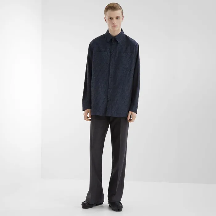 Fendi Coordinated Sets Blouson Blue FF Jacquard GoTo Jacket 8211 Men