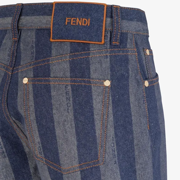 Fendi Coordinated Sets Short Jeans Blue Pequin Denim Short Pants 8211 Women