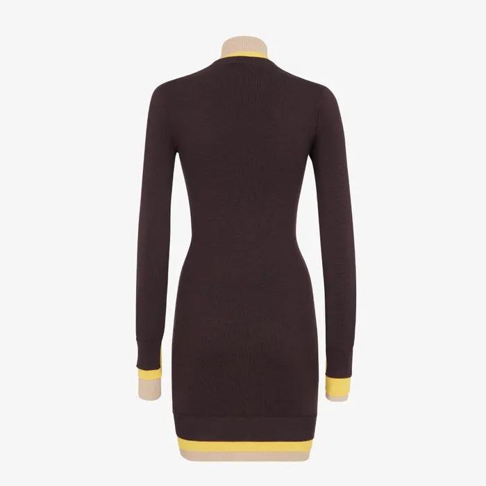 Fendi Dresses and Jumpsuits Dress Dark Purple Wool Dress 8211 Women