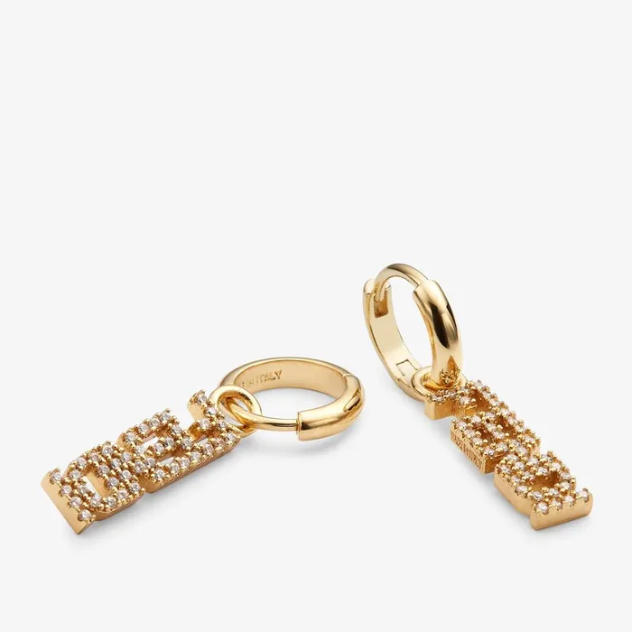 Fendi Earrings Fendigraphy Earrings Goldcolored Earrings 8211 Women
