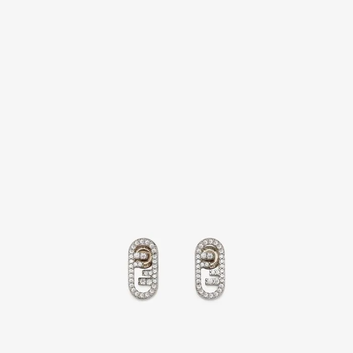Fendi Earrings O039Lock Earrings Silvercolored Earrings 8211 Women