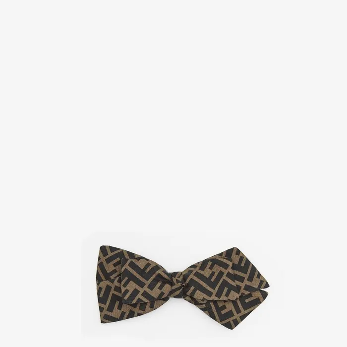 Fendi Hair Accessories Fastener Fastener In Brown Twill 8211 Women