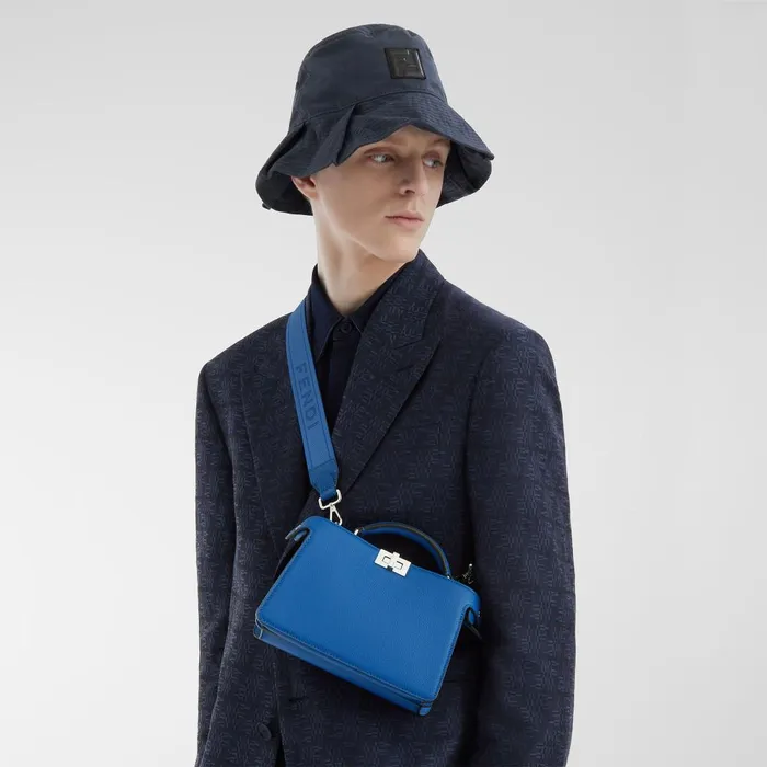 Fendi Hats and Gloves Hat Blue Cotton Bucket Hat 8211 Men