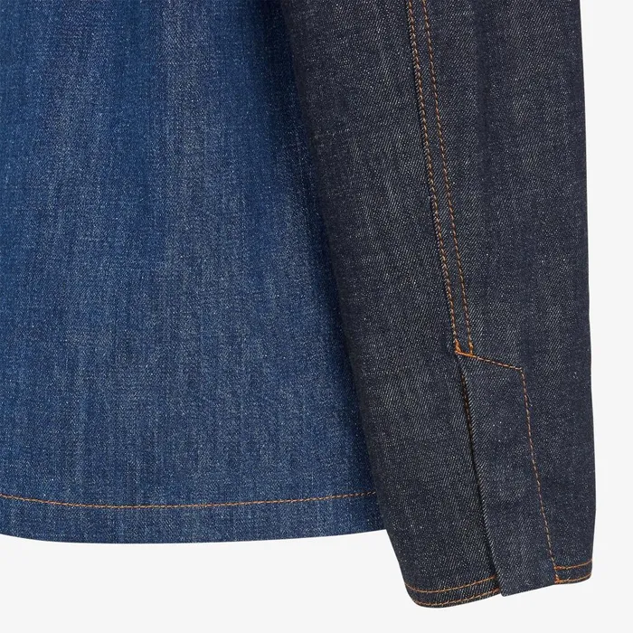 Fendi Jackets Jacket Blue Twotone Denim Jacket 8211 Women