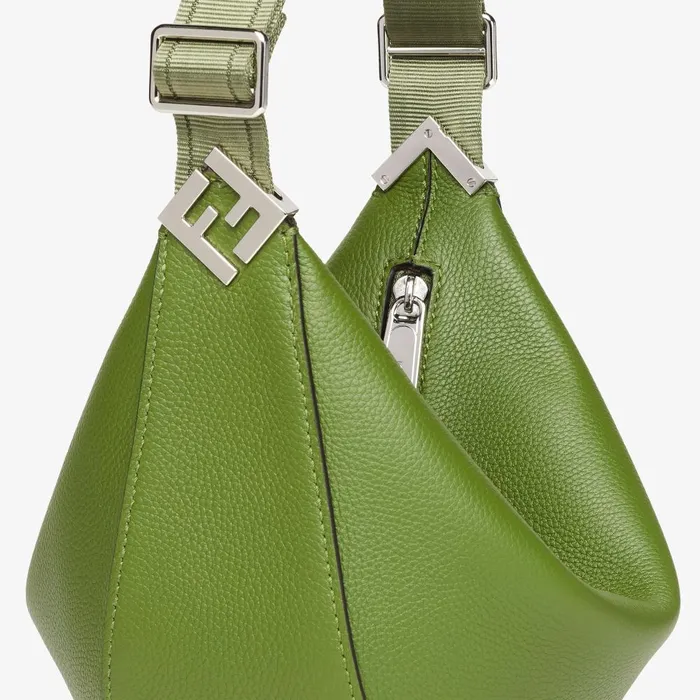 Fendi Messenger Bags Fendi Roma Leather Fendi Melon Small Green Leather Bag 8211 Men
