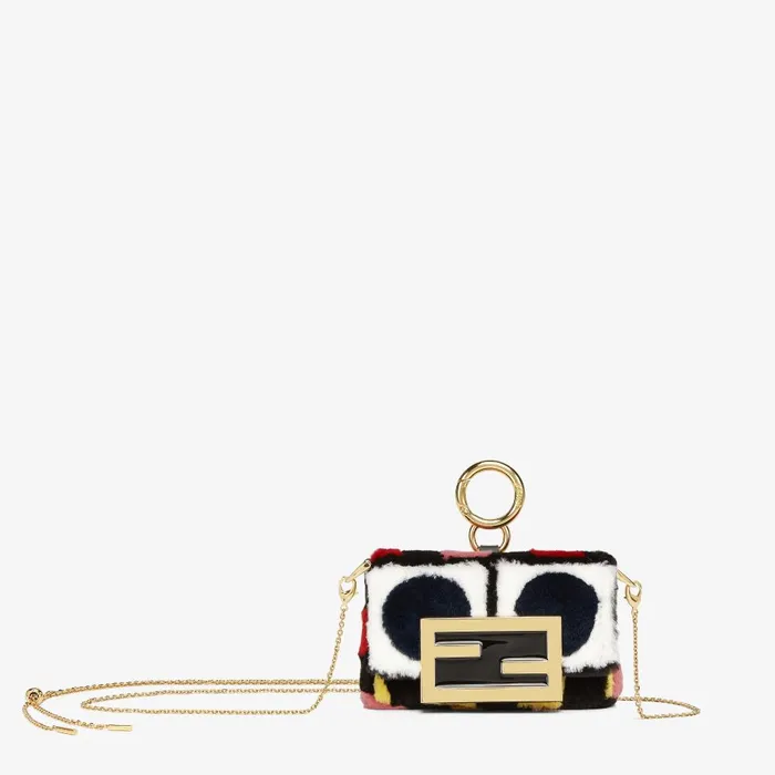 Fendi Miniature Bags Nano Baguette Charm Multicolor Mink Charm 8211 Women