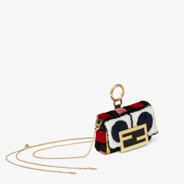 Fendi Miniature Bags Nano Baguette Charm Multicolor Mink Charm 8211 Women