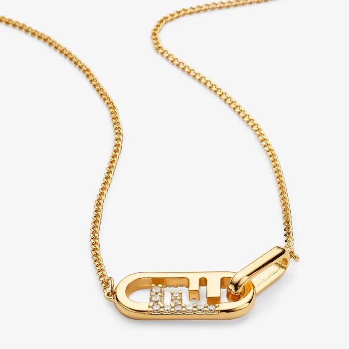 Fendi Necklaces OLock Necklace Goldcolored Necklace 8211 Women