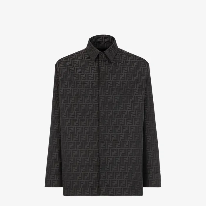 Fendi Outerwear Blouson GoTo Jacket In Black FF Canvas 8211 Men