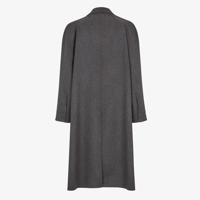 Fendi Outerwear Coat Gray Cashmere Coat 8211 Men