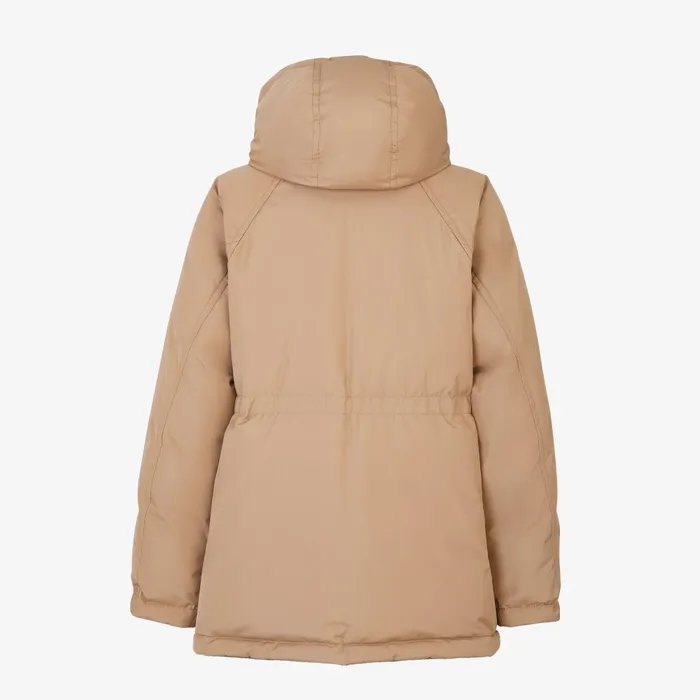 Fendi Outerwear Down Jacket Beige Technical Fabric Down Jacket 8211 Women