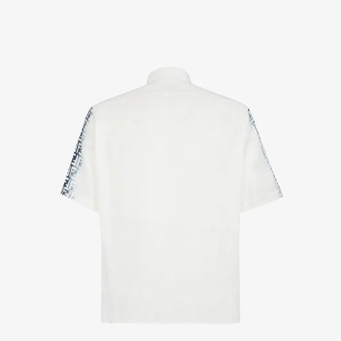 Fendi Shirts Shirt White Linen Shirt 8211 Men