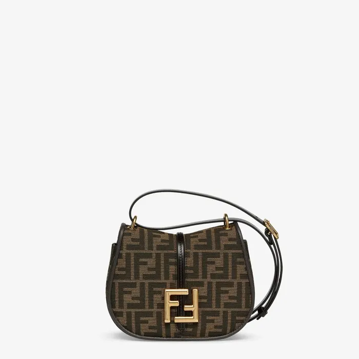 Fendi Shoulder and Crossbody Bags Cmon Small Brown FF Jacquard Fabric Bag 8211 Women Fendi Shoulder and Crossbody Bags Cmon Small Brown FF Jacquard Fabric Bag 8211 Women