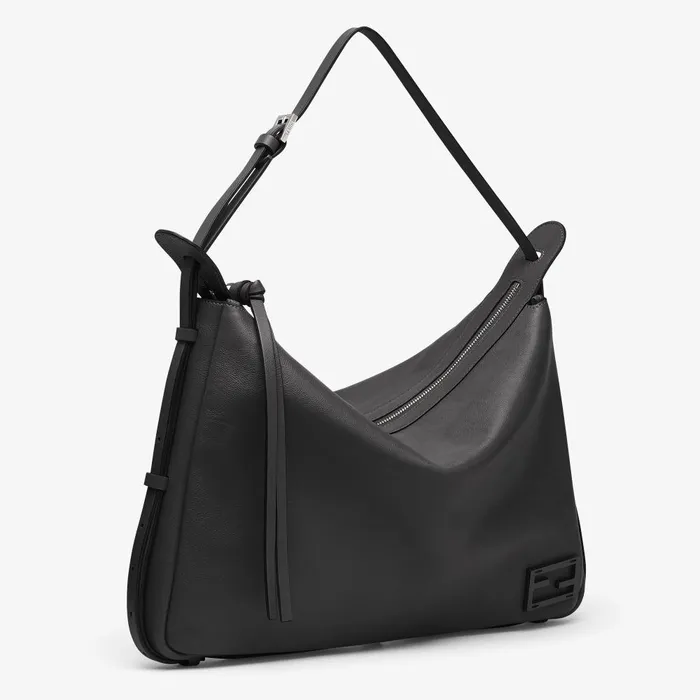 Fendi Shoulder and Crossbody Bags Simply Fendi Large Black Leather Bag 8211 Women
