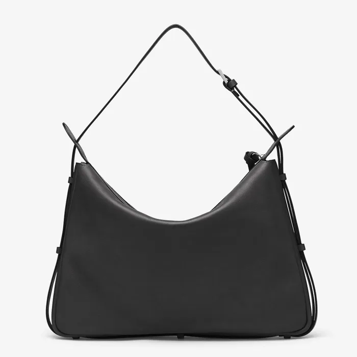 Fendi Shoulder and Crossbody Bags Simply Fendi Large Black Leather Bag 8211 Women