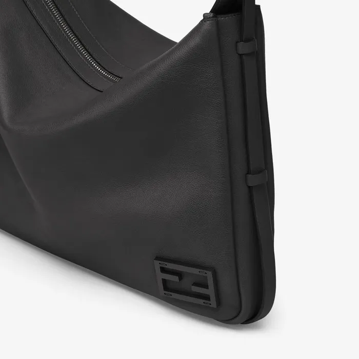 Fendi Shoulder and Crossbody Bags Simply Fendi Large Black Leather Bag 8211 Women