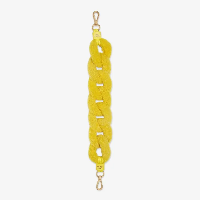 Fendi Shoulder Straps and Bag Accessories Mini Strap You Yellow Sheepskin Shoulder Strap 8211 Women