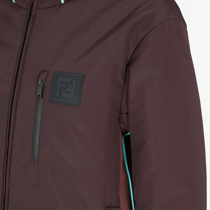 Fendi Skiwear Ski Jacket Dark Purple Technical Fabric Jacket 8211 Women