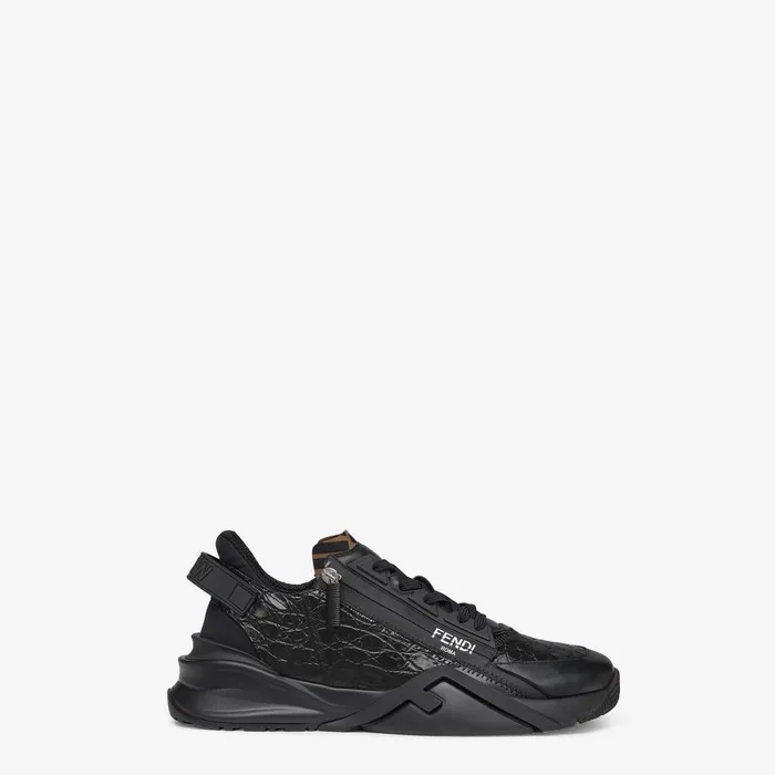 Fendi Sneakers Fendi Flow Sneakers Black Caiman Lowtops 8211 Men