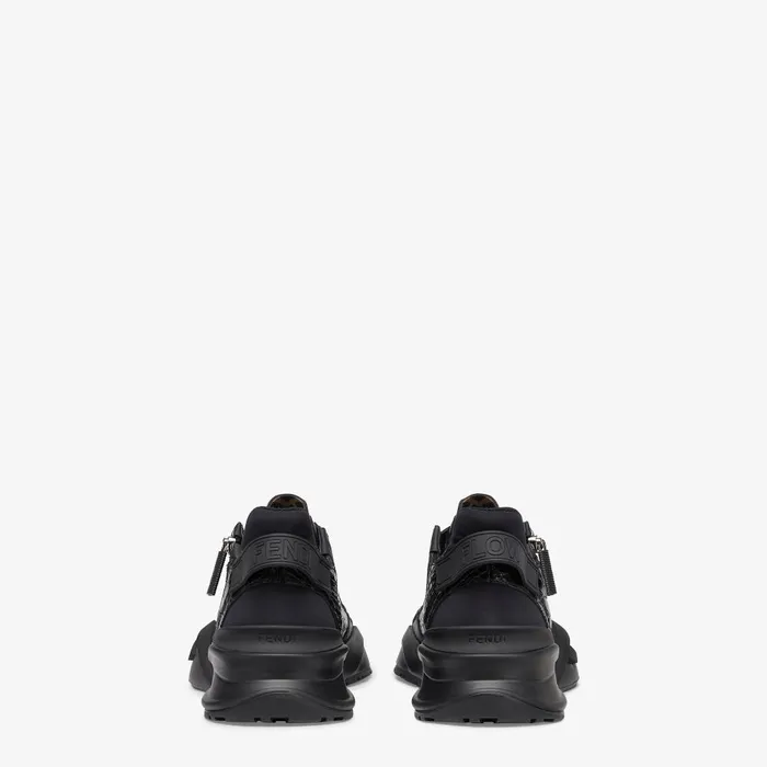Fendi Sneakers Fendi Flow Sneakers Black Caiman Lowtops 8211 Men