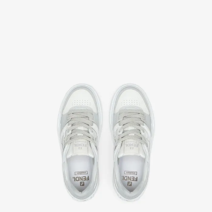 Fendi Sneakers Fendi Match Gray Leather Platform Lowtops 8211 Women