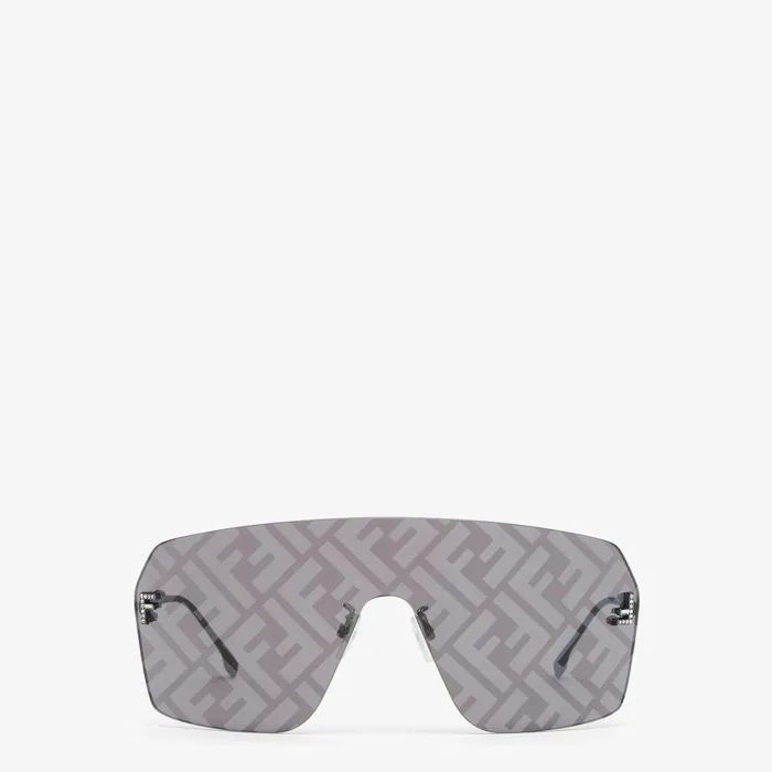 Fendi Sunglasses Fendi First Crystal Gray Shield Sunglasses 8211 Women