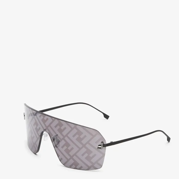 Fendi Sunglasses Fendi First Crystal Gray Shield Sunglasses 8211 Women