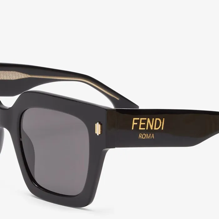 Fendi Sunglasses Fendi Roma Black Acetate Sunglasses 8211 Women