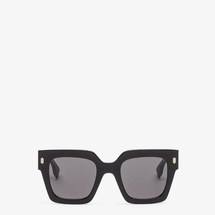 Fendi Sunglasses Fendi Roma Black Acetate Sunglasses With Low Fitting Bridge 8211 Women Fendi Sunglasses Fendi Roma Black Acetate Sunglasses With Low Fitting Bridge 8211 Women