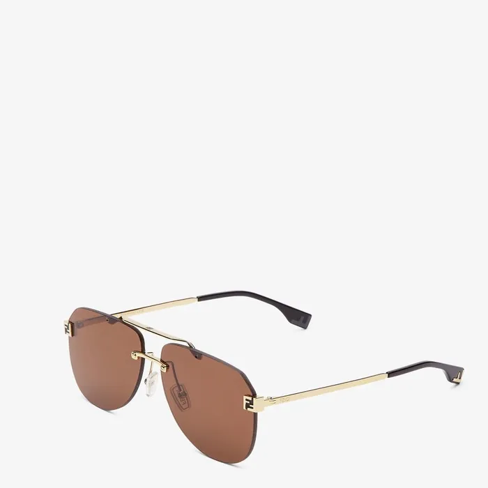 Fendi Sunglasses Fendi Sky Goldcolored Metal Sunglasses 8211 Men