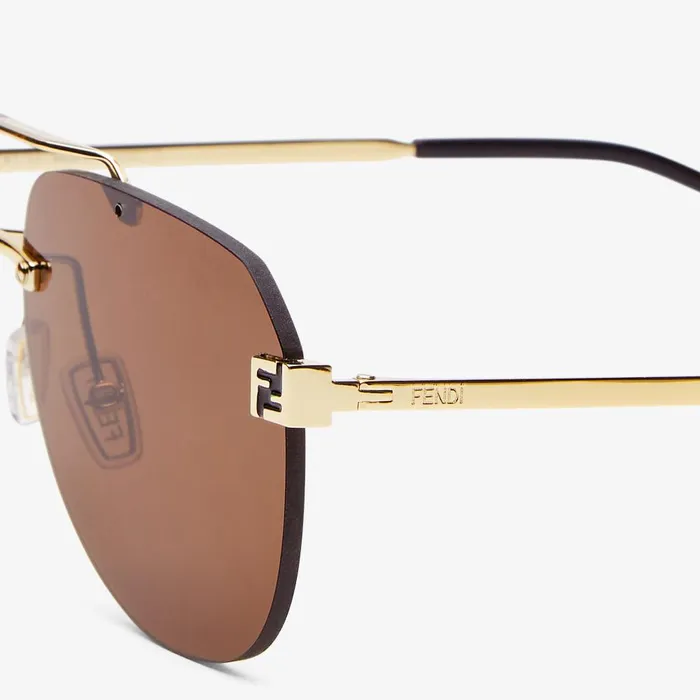 Fendi Sunglasses Fendi Sky Goldcolored Metal Sunglasses 8211 Men