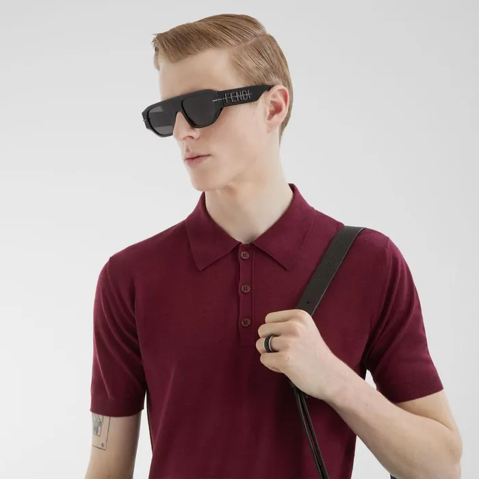 Fendi Sunglasses Fendigraphy Black Acetate Sunglasses 8211 Men